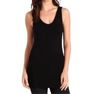 NEW M.RENA reversible v-scoop neck tank top in black